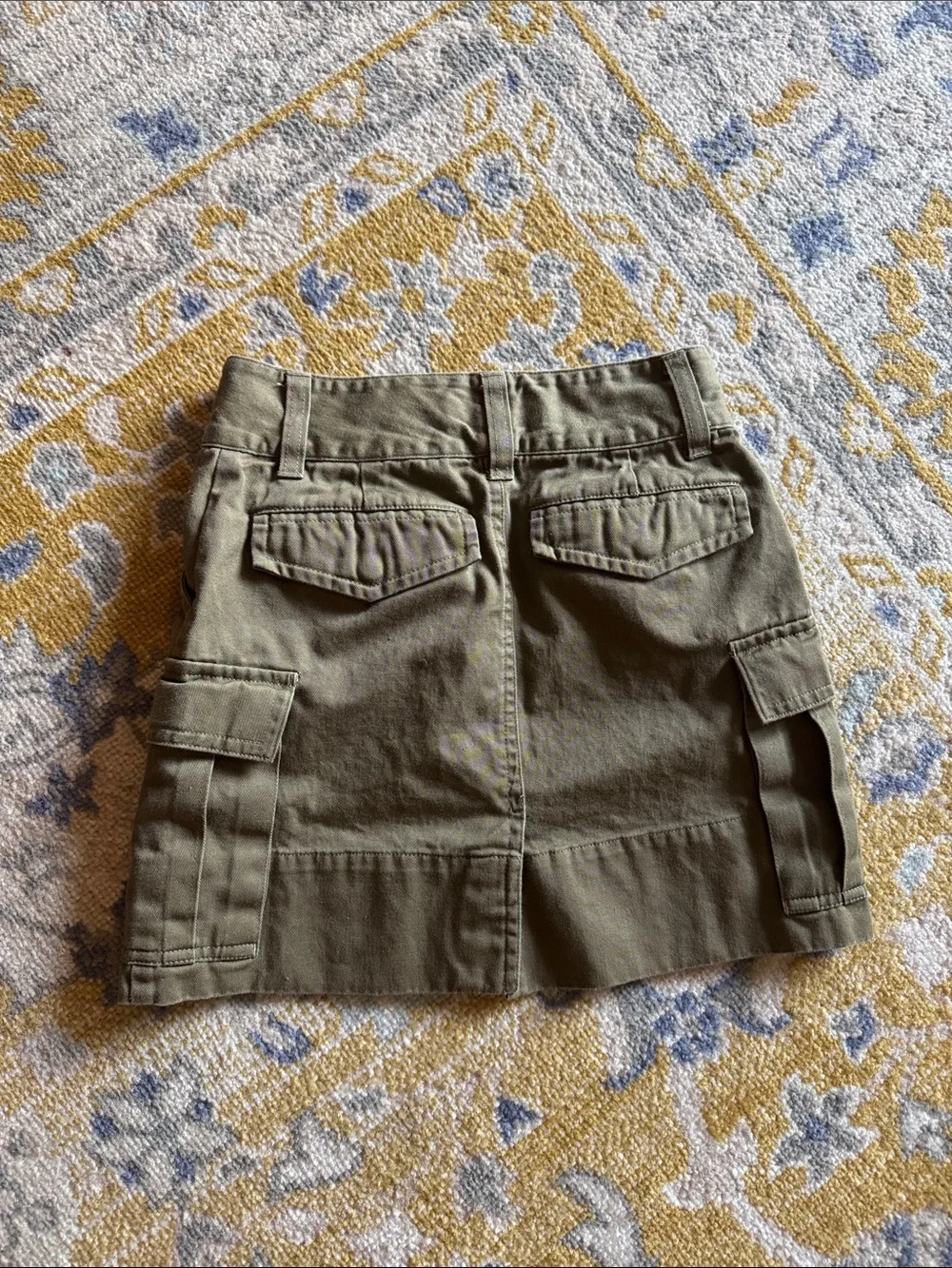 Ralph Lauren Olive Green Cargo Mini Skirt